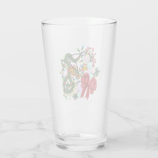 Weihnachtskranz des chinesischen Drachen Glas (Rückseite)