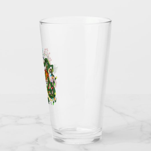 Weihnachtskranz des chinesischen Drachen Glas (Links)