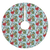 Weihnachtskranz des chinesischen Drachen Polyester Weihnachtsbaumdecke (Vorderseite)