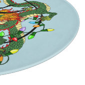 Weihnachtskranz des chinesischen Drachen Schneidebrett (Ecke)