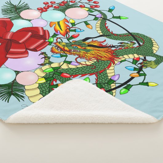 Weihnachtskranz des chinesischen Drachen Sherpadecke (3/4)