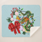 Weihnachtskranz des chinesischen Drachen Sherpadecke (Vorderseite (Horizontal))