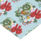 Weihnachtskranz des chinesischen Drachen Tischdecke (Schrägansicht)
