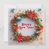 Weihnachtskranz Einladung (Vorderseite)