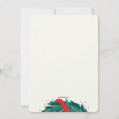 WeihnachtsKranz-Einladung Einladung (Rückseite)