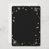 Weihnachtskranz Elegant Chic Einladung (Rückseite)