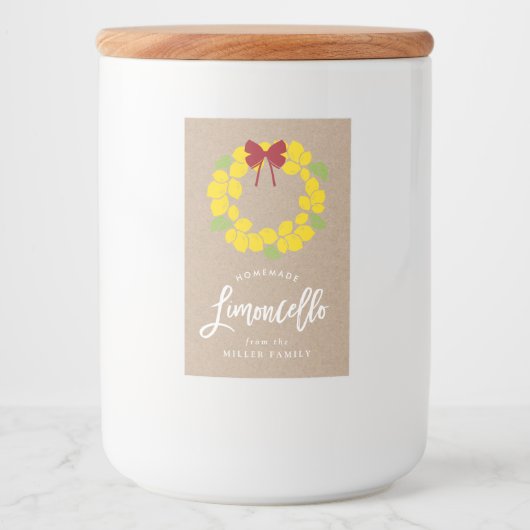 Weihnachtskranz, Etikett (Vorderseite)