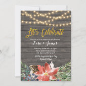 Weihnachtskranz Feiern Einladung (Vorderseite)