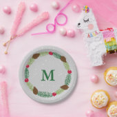 WeihnachtsKranz-Feiertags-Druck Pappteller (Party)