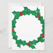 Weihnachtskranz Feiertagskarte (Vorderseite)