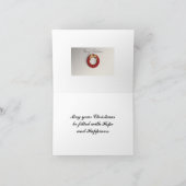 WeihnachtsKranz Feiertagskarte (Innenseite)