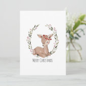 Weihnachtskranz Feiertagskarte (Stehend Vorderseite)