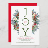 Weihnachtskranz Feiertagskarte (Vorne/Hinten)