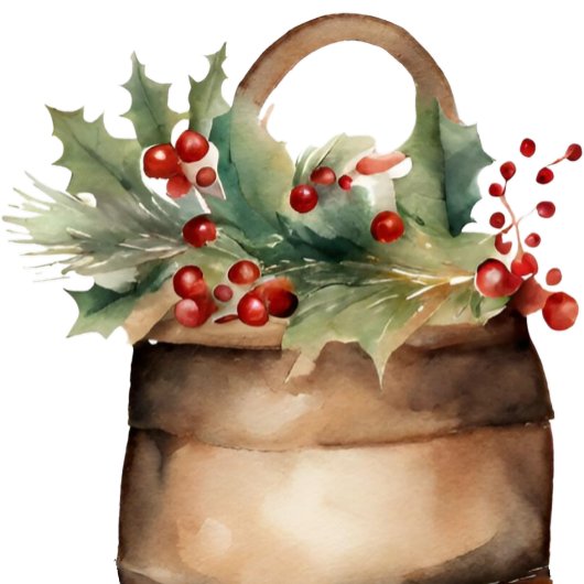 Weihnachtskranz Feiertagskarte