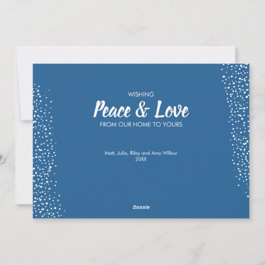 Weihnachtskranz Feiertagskarte (Rückseite)