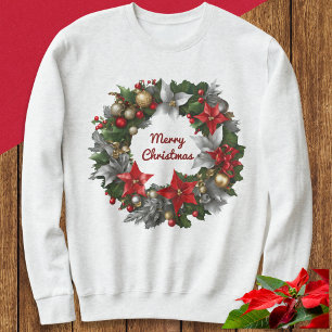 Weihnachtskranz Festliches Grün Winterfeier Sweatshirt