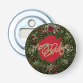 Weihnachtskranz Flaschenöffner (Vorderseite)
