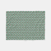 Weihnachtskranz Fleecedecke (Vorderseite (Horizontal))