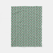 Weihnachtskranz Fleecedecke (Vorderseite)