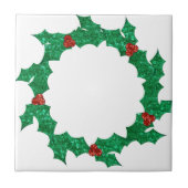 Weihnachtskranz Fliese (Vorderseite)