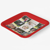 Weihnachtskranz, Foto-Collage mit neun Fotos Pappteller (Gewinkelt)