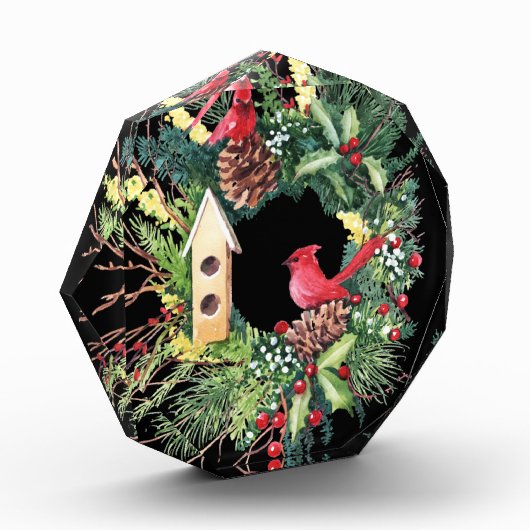 Weihnachtskranz-Foto Fotoblock (Links)