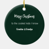 Weihnachtskranz-Foto Keramik Ornament (Hinten)