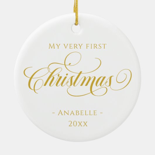 Weihnachtskranz-Foto Keramik Ornament (Hinten)