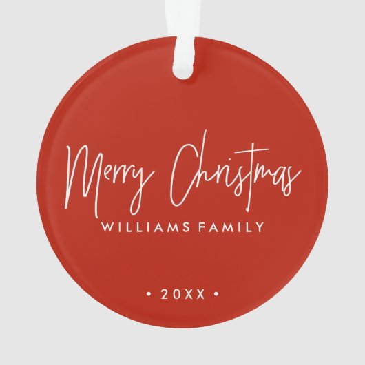 Weihnachtskranz-Foto Ornament (Rückseite)