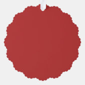 Weihnachtskranz-Foto Ornament Karte (Rückseite)