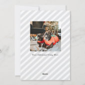 Weihnachtskranz-Foto-Urlaubskarte Feiertagskarte (Rückseite)