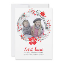 Weihnachtskranz-Fotokarte