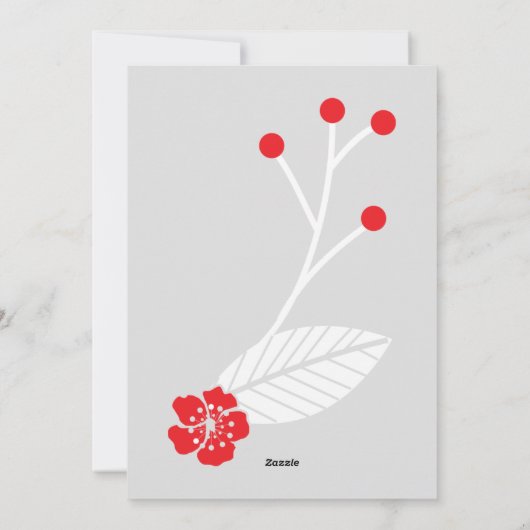 Weihnachtskranz-Fotokarte Feiertagskarte (Rückseite)