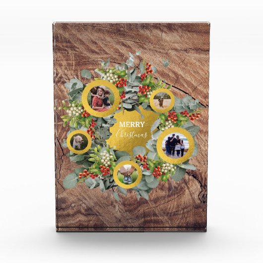 Weihnachtskranz-Fotokassette Feiertage Foto Block (Vorderseite)