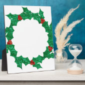 Weihnachtskranz Fotoplatte (Seite)