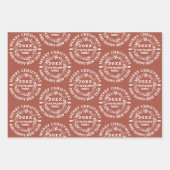 Weihnachtskranz Frohe Weihnachtsbezeichnung Terrac Geschenkpapier Set (Vorderseite 2)