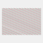 Weihnachtskranz Fröhliche Schrift Rot Grün Feierta Geschenkpapier Set (Vorderseite 3)
