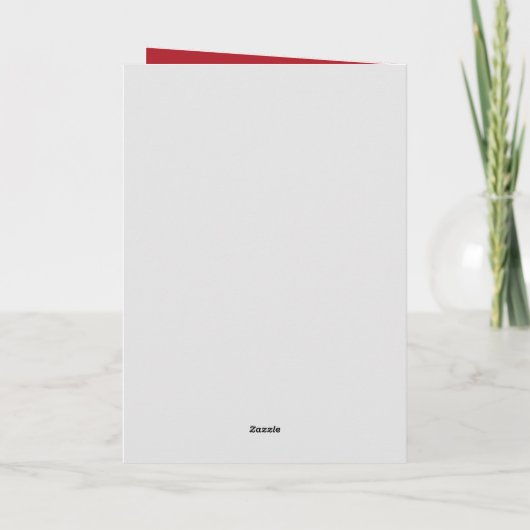 Weihnachtskranz geklappt feiertagskarte (Rückseite)