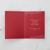 Weihnachtskranz geklappt feiertagskarte (Innenseite)