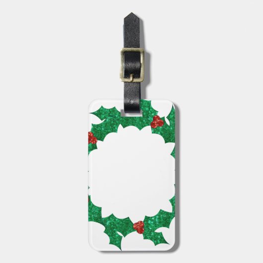Weihnachtskranz Gepäckanhänger (Vorderseite vertikal)
