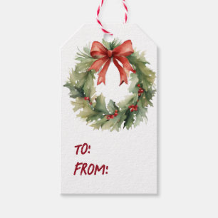 Weihnachtskranz Geschenkanhänger