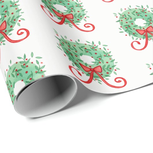 WeihnachtsKranz Geschenkpapier (Rolleneckpunkt)