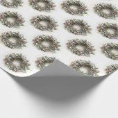 Weihnachtskranz Geschenkpapier (Ecke)