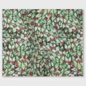 Weihnachtskranz Geschenkpapier (Flach)