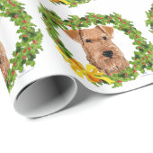Weihnachtskranz Geschenkpapier (Rolleneckpunkt)