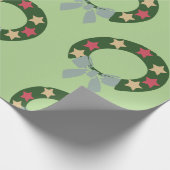 Weihnachtskranz-Geschenkpapier Geschenkpapier (Ecke)