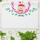 WeihnachtsKranz Geschirrtuch (Gefaltet)