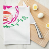 WeihnachtsKranz Geschirrtuch (Viertel Falte)