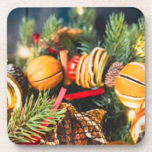 Weihnachtskranz Getränkeuntersetzer