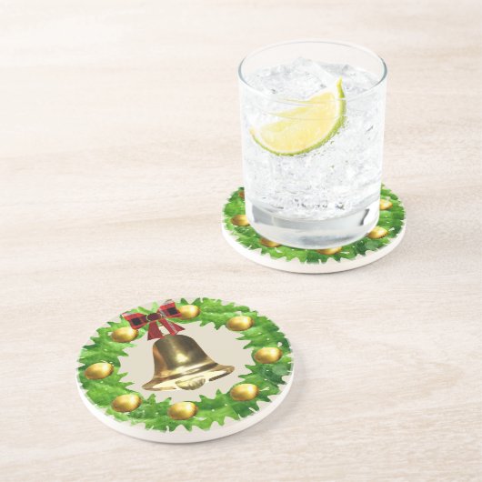 Weihnachtskranz Getränkeuntersetzer (Seite)
